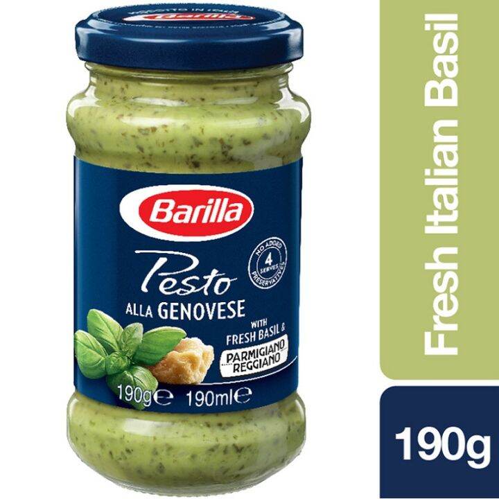 Barilla Pesto Genovese Pasta Sauce with Fresh Italian Basil 190g ...
