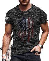 OFOKEDA American Flag Print Muscle Mens T-Shirt…