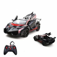 【CW】 2021 New 1:18 5 Channels Remote Control Car 2.4G Radio Remote Control Cars Car Racing Car Model Door Can Open Toys of Children