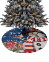 【YP】 122cm Short Skirt Dark Xmas Trees Ornaments Decorations