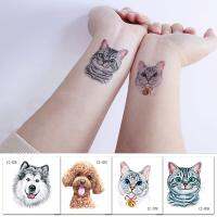 【hot】❁☾∈  Animals Temporary Tattoos Boys Arm Ankle Dog Unicorn Decals Wholesale