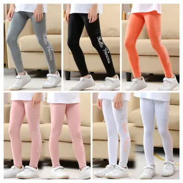 130-170cm Children Ballet Plain Bootcut Jersey Long Pants Leggings