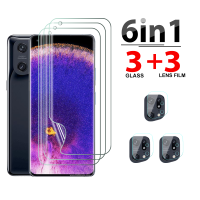 6in1 Hydrogel ฟิล์มสำหรับ OPPO Find X5 Pro 6.7 กล้องเลนส์ป้องกันหน้าจอสำหรับ Find X3Pro X3 Lite โทรศัพท์ HD ป้องกันฟิล์ม-Aluere