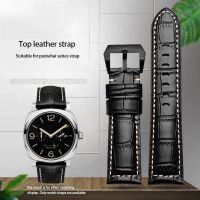 High-end Watch Accessories Watchband Leather Watch Strap 22mm 24mm Black Brown Blue Man Watch Band For Panerai 111 441