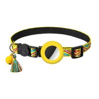 Cat Collar with Bell Adjustable Breakaway Kitten Collars-Safety Buckle for Air Tag Holder Case Pet Collar