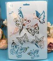 ஐ۩❀ 27cm New Butterfly DIY Craft Layering Stencils Painting Scrapbooking Stamping Embossing Album Paper Card Template