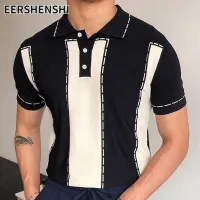 EERSHENSHI เสื้อโปโลถักใหม่สำหรับ ของผู้ชายคือสะดวกสบายและระบายอากาศ