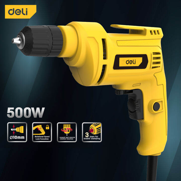 Deli 500W 220V Household Hand Electric Drill/Impact Drill/Electric Hand