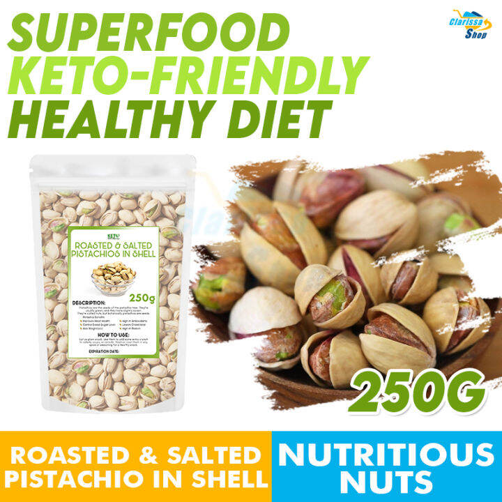 Roasted And Salted Pistachios In Shell 250g Nutritious Nuts Healthy