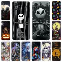 Casing Transparan untuk Xiaomi Redmi K40 Note 10 9S 9 5G 8 Pro 9C Tas Ponsel Lembut The Nightmare Before Christmas Cangkang Penutup