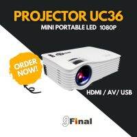 YG400 1.5-3m 50-100 นิ้ว LED Projector โฮมเธียเตอร์ HD พร้อมรีโมทคอนโทรลรองรับ HDMI, VGA, AV, SD, USB