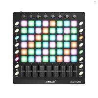 ⊱⊱[effectmusic-TH] Worlde PAD48 แผ่นควบคุมกลอง USB MIDI 48 RGB แบ็คไลท์ 8 ลูกบิด 16 ปุ่ม 8 สไลด์ พร้อม USB Ca