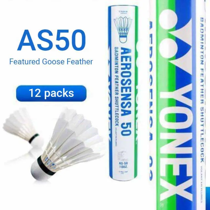 Yonex Badminton Shuttlecock AS50 Badminton balls 12pcs Goose Feather 77
