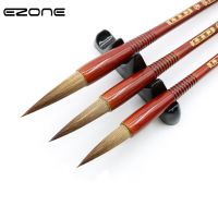 EZONE Wooden Handle Writing Brushes Wolf Hair Chinese Calligraphy Painting Pens Practice Festival Couplets Regular Script Supply Artist Brushes Tools