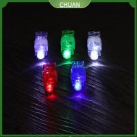 CHUAN 5/10pcs ตลก ของขวัญการ์ตูน คริสต์มาส ปีใหม่ ไฟ LED ขึ้น กระพริบในความมืด แหวนเรืองแสง ของเล่นนิ้วเรืองแสง