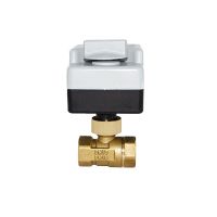 1/2" 3/4" 1" 2"  Motorized Ball Valve 220V Three Wire Two Point Control Brass Electric Ball Valve With Manual Switch Plumbing Valves