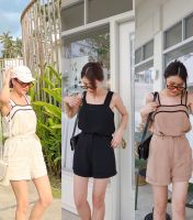 Simplestyle.byd Linen Mini Set ชุดเซทเสื้อกางเกง ชุดไปทะเล ชุดไปคาเฟ่ กางเกงขาสั้นเอวสูง