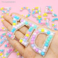 ♦✽ 1pcs A-Z Alphabet Pearl Letter Patches Iron-on Rhinestone Diamond Garment Hats Bags Applique DIY Macaroon Accessories