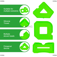 HONG 3ชิ้นกาวซิลิโคนหน้าต่างประตูไม้พายปาดซีเมนต์เครื่องมือกำจัดกาวชุดยาแนว