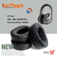 EarTlogis Replacement Ear Pads for JBL E65BTNC E65-BT-NC for Everest Elite 750NC Headset Parts Earmuff Cover Cushion Cups Pillow