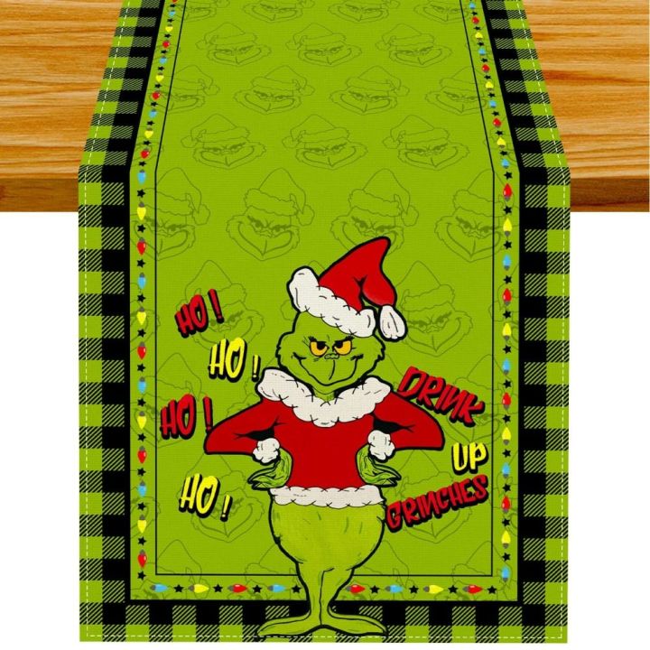 notion-กริชต์-แผ่นรองจานคริสต์มาส-สีเขียวอ่อน-ผ้าลินินลินิน-นักวิ่งตาราง-แฟชั่นสำหรับผู้หญิง-ครัวบ้าน-dinging-ผ้าปูโต๊ะผ้าทอ-ตกแต่งโต๊ะ