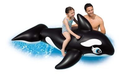 INTEX แพยางเป่าลม แพรูปปลาวาฬตัวใหญ่ Whale Ride-On รุ่น 58561