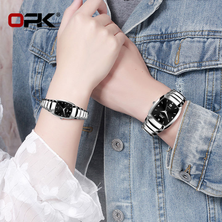 opk-นาฬิกาสี่เหลี่ยมสำหรับผู้หญิง-นาฬิกาข้อมือแบรนด์หรูกันน้ำของแท้2022