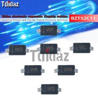 【LZ】№☸  100Pcs SMD Zener Diode SOD-123 BZT52C11 WG BZT52C12 WH BZT52C13 WI BZT52C15 WJ BZT52C16 WK BZT52C18 WL BZT52C20 WM BZT5222 WN