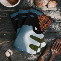 African Woman Desert Cactus Night Microfiber Cleaning Cloths Hand Towels Dishcloth Utensils For Kitchen House Things Wipe Towel