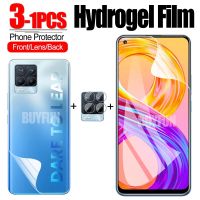 ฟิล์มไฮโดรเจลสำหรับ Oppo Realme 8 Pro,Realme8เลนส์กล้องถ่ายรูปปลอดภัย8Pro 8i หน้าจอ9i ฟิล์มป้องกันแบบนิ่มใสไม่ใช่กระจก