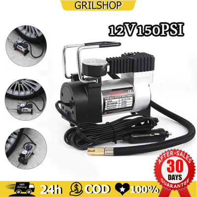 (จัดส่งฟรี）เครื่องยนต์โรตารี่โลหะ 12V ปั๊มลมไฟฟ้าติดรถยนต์ 150PSI ปั๊มลมรถยนต์ ปั๊มลมรถ ปั๊มลมไฟฟ้าดิจิตอล ปั๊มลมไฟฟ้า ปั๊มลมติดรถยนต์ เครื่องปั๊มลมแบบพกพา รุ่น Car air pump ปั๊มลม ปั๊มลมไฟฟ้า