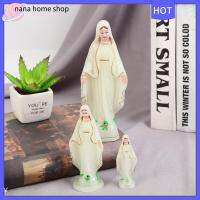 LUAN300603 4Pcs 2สีค่ะ รูปปั้น Virgin Mary พลาสติกทำจากพลาสติก คาทอลิกคาทอลิก พรหมจรรย์แฮนด์เมดมาดอนน่า ของใหม่ 6.5ซม. ค่ะ พระเยซูรูปปั้นแมรี่ เครื่องประดับเดสก์ท็อป