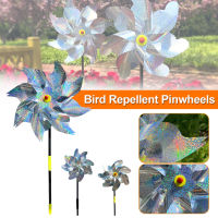 [ฟรีเรือ] 7/8-ปล่อยนกไล่ Pinwheels สะท้อนแสงประกาย Pin ล้อนกยับยั้งสำหรับสวนกลางแจ้งลานฟาร์มลานตกแต่ง