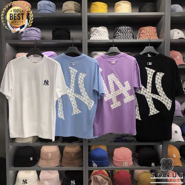 BAJU TSHIRT MLB KOREA | NY NEW YORK YANKEES MONOGRAM BIG LOGO