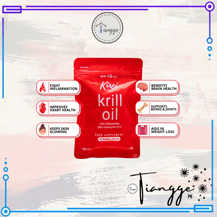 Tiangge Ph Kirei Krill Oil with Astaxanthin plus Coenzyme Q10 (550mg