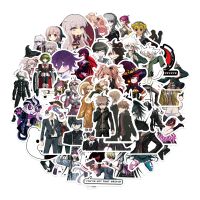 hotx【DT】 25/50PCS Danganronpa Happy Havoc Anime Stickers Refrigerator Car Helmet Notebook Skate