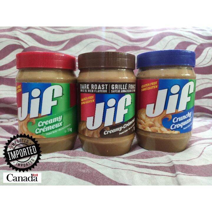 JIF PEANUT BUTTER 1kg (Creamy Cremeux, Dark Roast, Crunchy Croquant