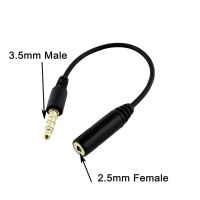 1x 2.5mm Female Stereo Jack To 3.5mm 1/8" 4 Pole Male Plug Headphone Audio AUX Adapter M/F Connector Cable 15cm Cables