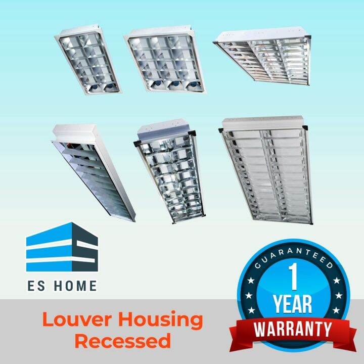 Brightex Louver Housing Recessed Troffer Fixture for Ceiling Office