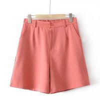 【มีไซส์ใหญ่】Plus Size XL-4XL Womens Solid Color Summer Shorts Oversized Elastic Waist Summer Shorts