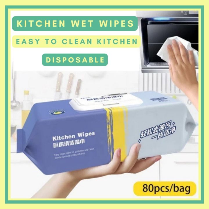 Bag Kitchen Cleaning Wipes, Disposable Degreasing Wipes, Cleaning