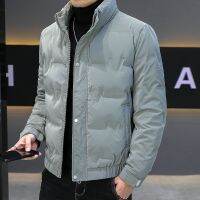 Stand collar light down jacket mens 2022 winter new high-end Korean style slim short trendy brand thin clothing