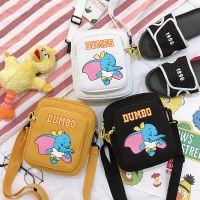 Disney Dumbo canvas cartoon lady messenger bag women fashion handbags gift storage bag purse shopping bag shoulder