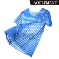 AOELEMENT ผู้ชายฤดูร้อนที่ไร้รอยต่อผ้าไหมน้ำแข็งเสื้อยืดแขนสั้นผู้ชายสลิมยืดเยาวชนแห้งเร็ว 054