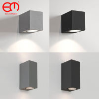 IP65 Waterproof indoor outdoor Led wall lights up down LED GU10 Led Wall Lamp Surface Mounted Cube Garden Porch Light