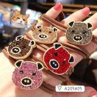 A205.Korea Rhinestone pig Cute rubber band hair band เกาหลีหมูยางรัดผมน่ารัก