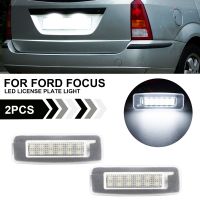 【LZ】♨✽  2PCS For Ford Focus MK1 1998 1999 2000 2001 2002 2003 2004 2005 White LED License Plate Light Number Plate Lamp