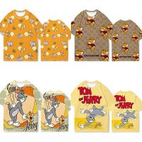 Tom And Jerry Tshirt Anime Unisex Short Sleeve s Loose Casual Graphic Tee Anime Shirt Plus Size HOT