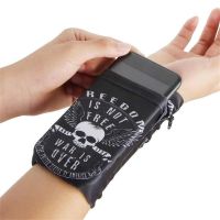 ❍ Phone Case Wristband Arm Bag Men Women Zipper Wrist Wallet Pouch Phone Arm Bag Wrist Support Pocket Sports Wrist Bag