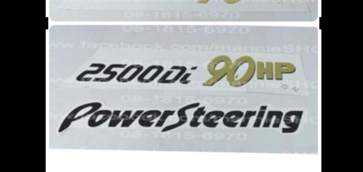 สติ๊กเกอร์แบบดั้งเดิม-คำว่า-power-steering-2500di-90hp-สำหรับรถ-isuzu-tfr-sticker-แต่งรถ-ติดรถ-อีซูซุ